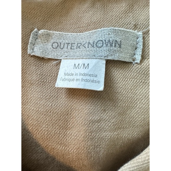 Outerknown S.E.A. Suit Women's Button Front Jumpsuit Linen Blend Sz M Tan NWOT - Picture 10 of 11